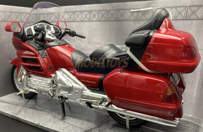 HONDA Goldwing 　レッドモデル　1/6サイズ　バイク・フィギュア HONDA GL 1800 Gold Wing DUŻA 44cm 1:6 Motormax > Motormax